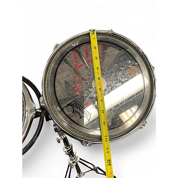 Vintage 1980s Remo 3 Piece Roto tom Black Drum