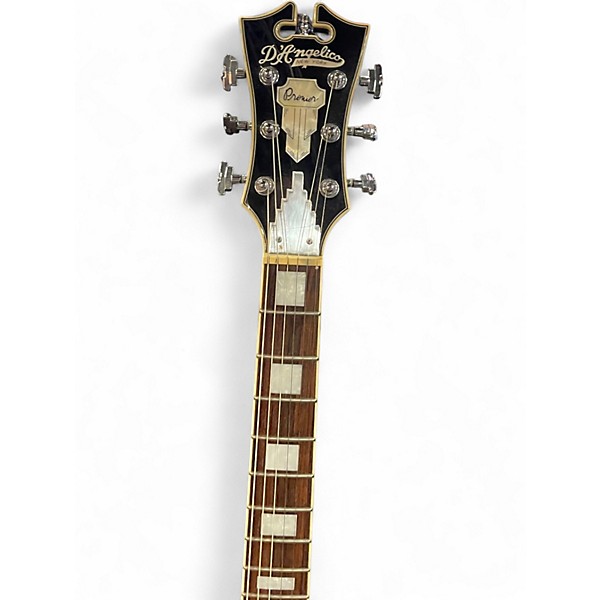 Used D'Angelico Premier Series DC Black Hollow Body Electric Guitar