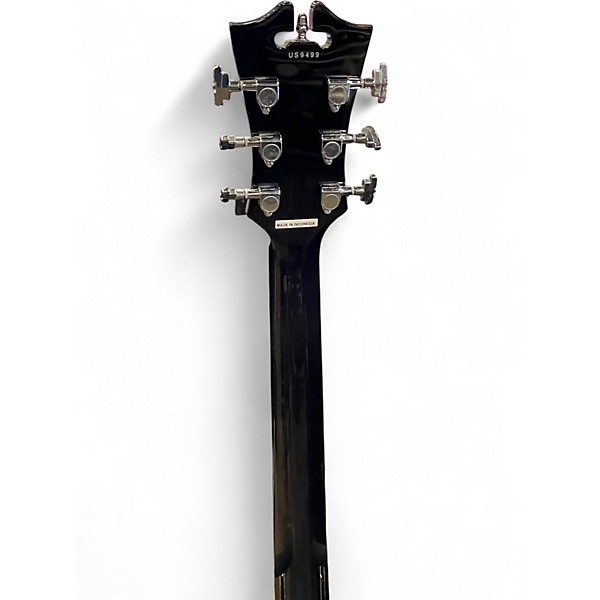 Used D'Angelico Premier Series DC Black Hollow Body Electric Guitar