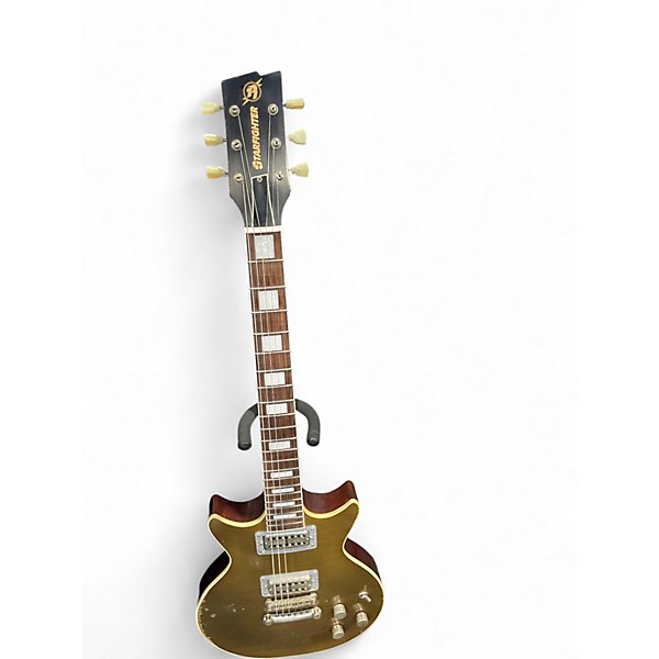 Used Rock N Roll Relics STARFIGHTER Gold Solid Body Electric Guitar