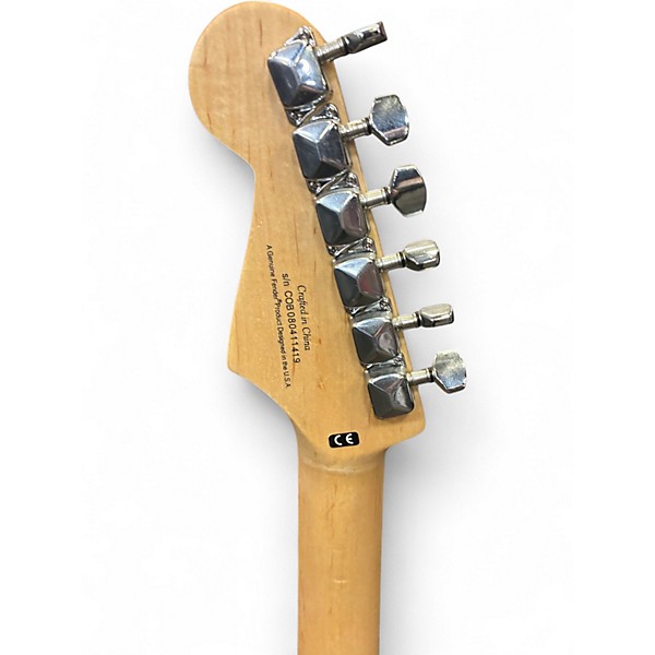 Used 2008 Squier Bullet Stratocaster Atomic Pink Solid Body Electric Guitar