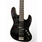 Used Fender Aerodyne 4-String Jazz Bass Black Electric Bass Guitar
