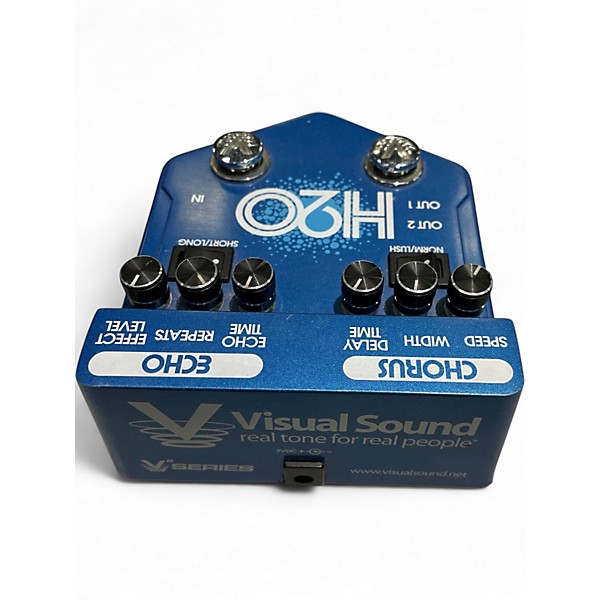 Used Visual Sound H2O Liquid Chorus Echo Effect Processor