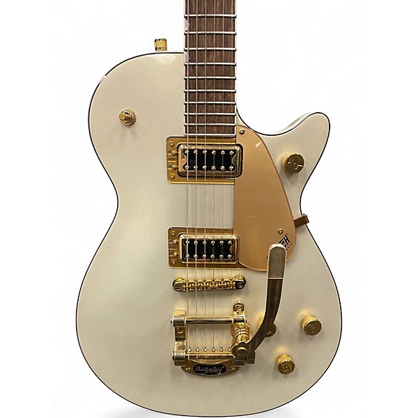 Used Gretsch Guitars G5237TG Electromatic Jet FT Bigsby LTD Champagne White Solid Body Electric Guitar