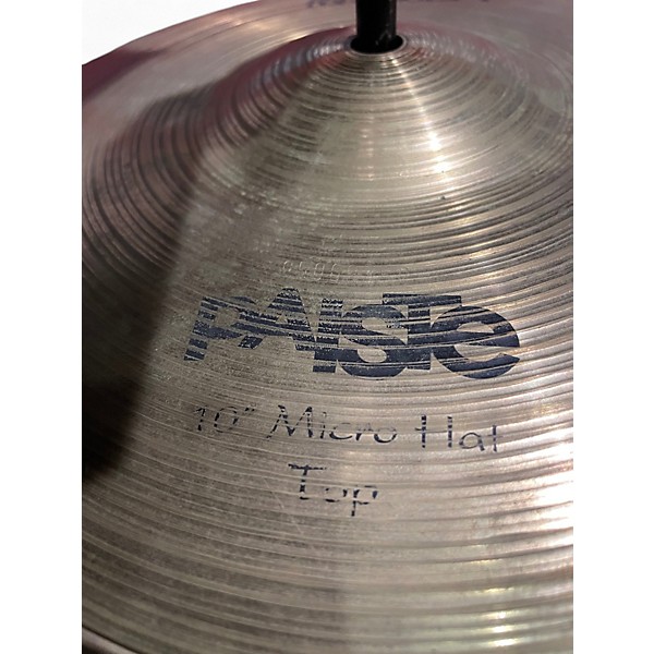 Used Paiste 10in Signature Micro Hi Hat Pair Cymbal