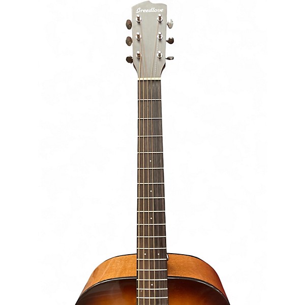 Used Breedlove Discovery Maple Dreadnought 2 Tone Sunburst Acoustic Guitar