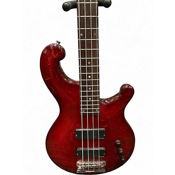 Used Dean Rhapsody 4 string Maroon Electric Bass Guitar