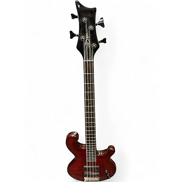 Used Dean Rhapsody 4 string Maroon Electric Bass Guitar