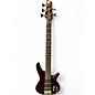 Used Ibanez SR505 5 String Dark Wood Electric Bass Guitar thumbnail
