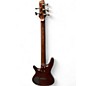 Used Ibanez SR505 5 String Dark Wood Electric Bass Guitar