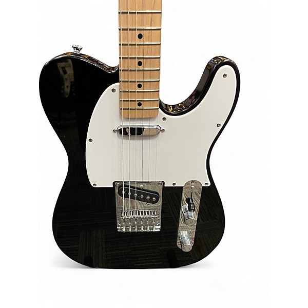 Used Squier Telecaster Black Solid Body Electric Guitar
