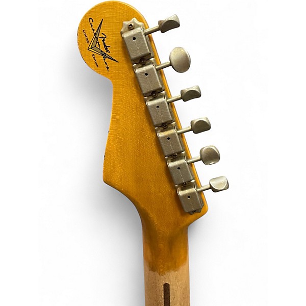 Used Fender 70th Anniversary 1954 Custom Shop Relic Stratocaster 2 Color Sunburst Solid Body Electric Guitar