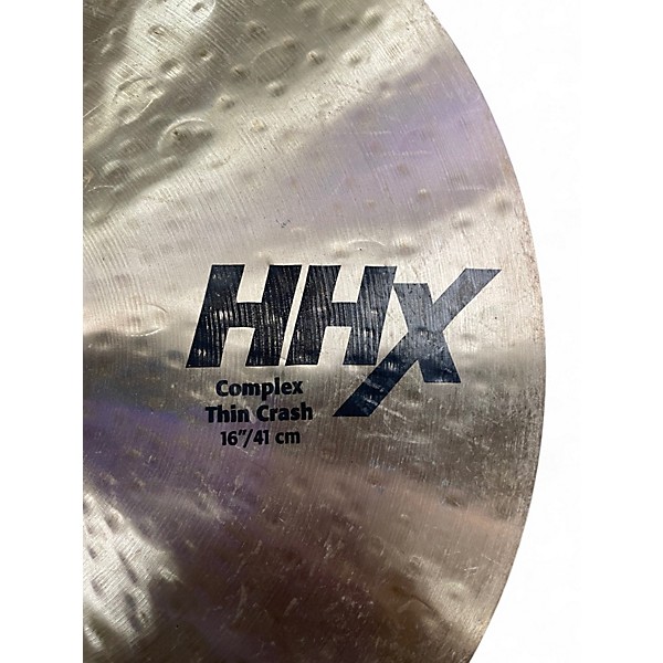 Used SABIAN 16in HHX Complex Thin Crash Cymbal