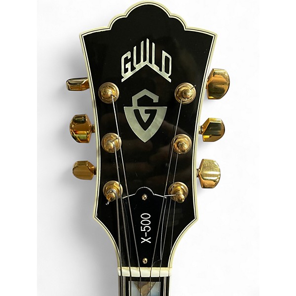 Vintage 1987 Guild X-500 Natural Hollow Body Electric Guitar