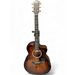 Used Taylor 224CEKDLX 2 Color Sunburst Acoustic Electric Guitar