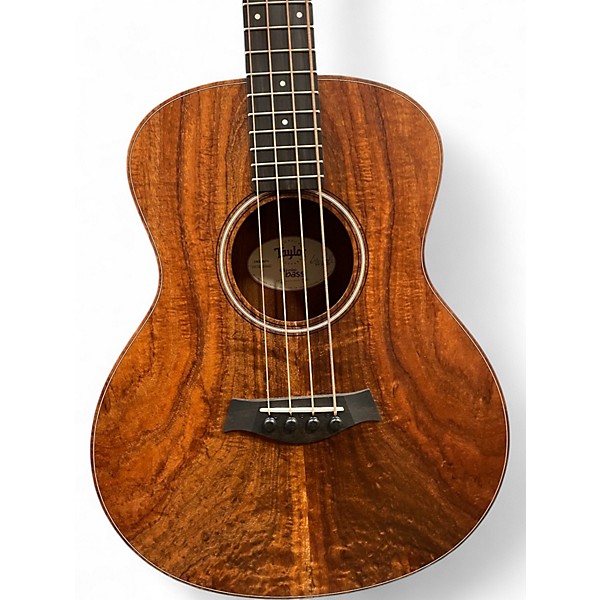 Used 2020 Taylor GS Mini Bass Koa Left Handed Natural Acoustic Bass Guitar