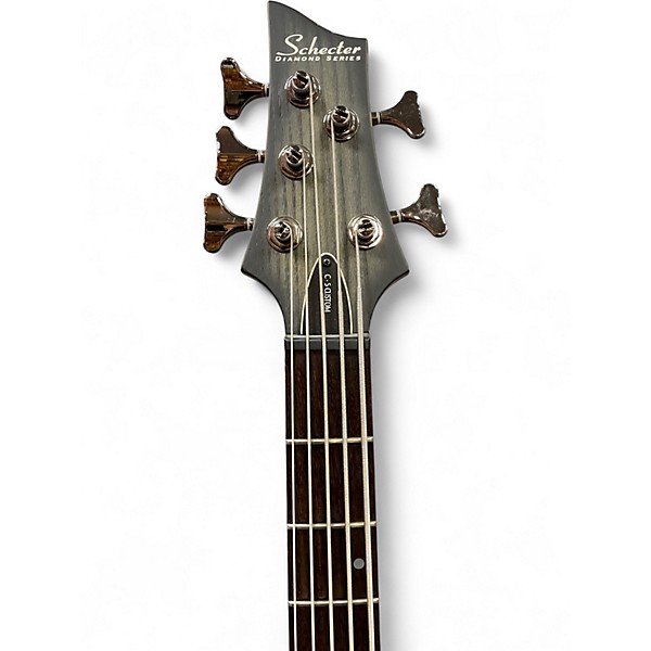 Used 2012 Schecter Guitar Research Diamond Series C-5 Custom Left Handed Natural Burst Electric Bass Guitar