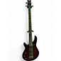 Used Schecter Guitar Research diamond series raiden special 4 left handed Dark Cherry Burst Electric Bass Guitar thumbnail