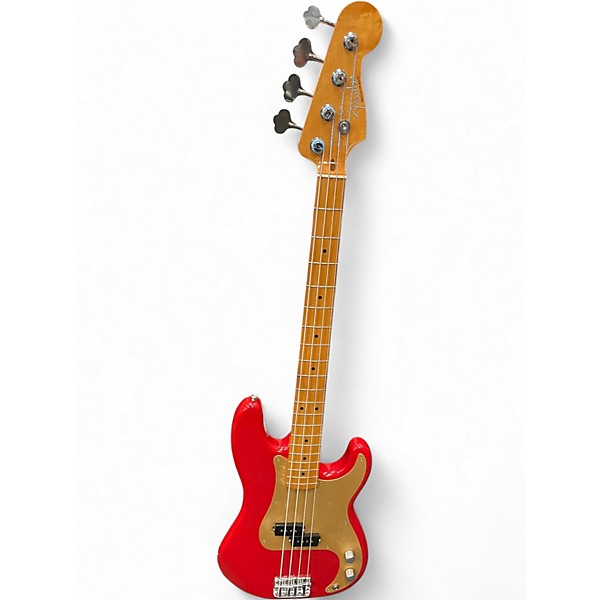 Used Fender Vintera 50s Precision Bass RED Electric Bass Guitar