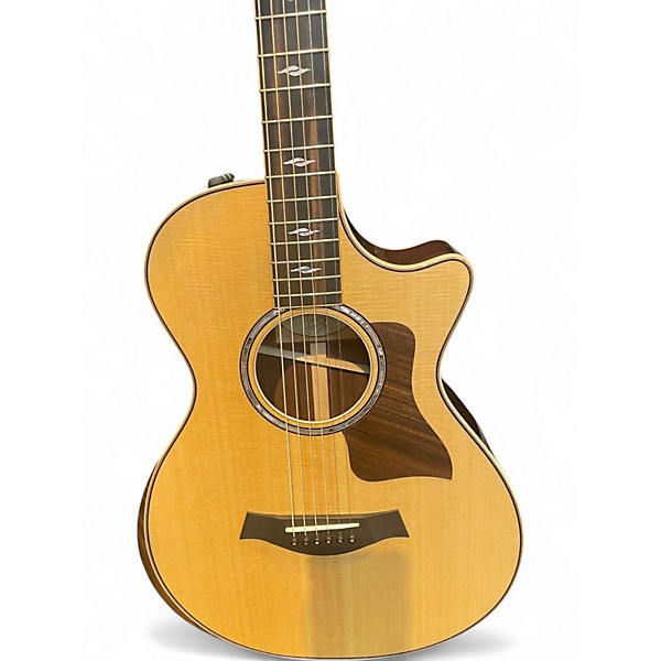 Used Taylor 812CE 12 FRET Natural Acoustic Electric Guitar