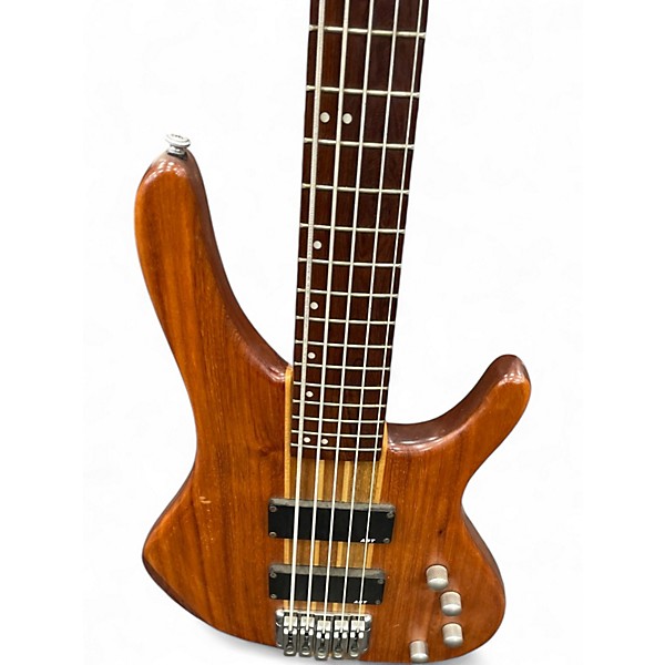 Used Washburn Force ABT Series 5 String Bass Natural Electric Bass Guitar