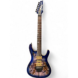 Used Ibanez S1070PBZ S Premium cerulean blue burst Solid Body Electric Guitar