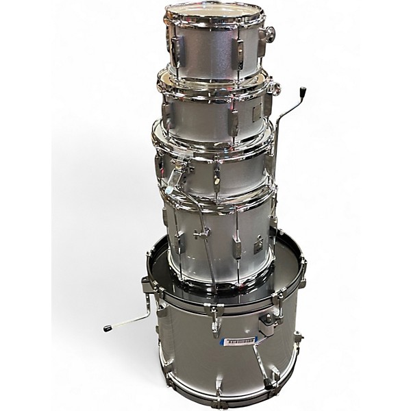 Used SPL 5 Piece Junior Kicker Silver Drum Kit