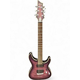 Used Schecter Guitar Research C1 Platinum Purple Solid Body Electric Guitar