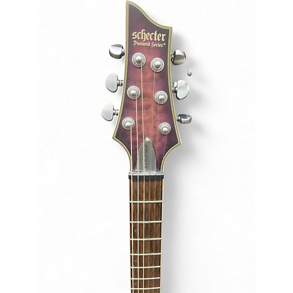 Used Schecter Guitar Research C1 Platinum Purple Solid Body Electric Guitar