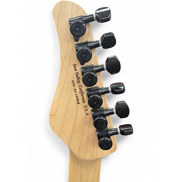 Used Schecter Guitar Research CUSTOM SHOP SUNSET 24-6 BLACK BURST Solid Body Electric Guitar