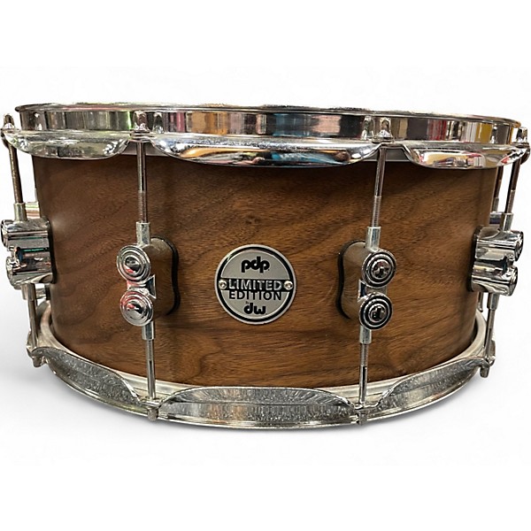 Used PDP by DW 14X6.5 Concept Series Limited Edition 20-Ply Hybrid Walnut Maple Satin Walnut Drum