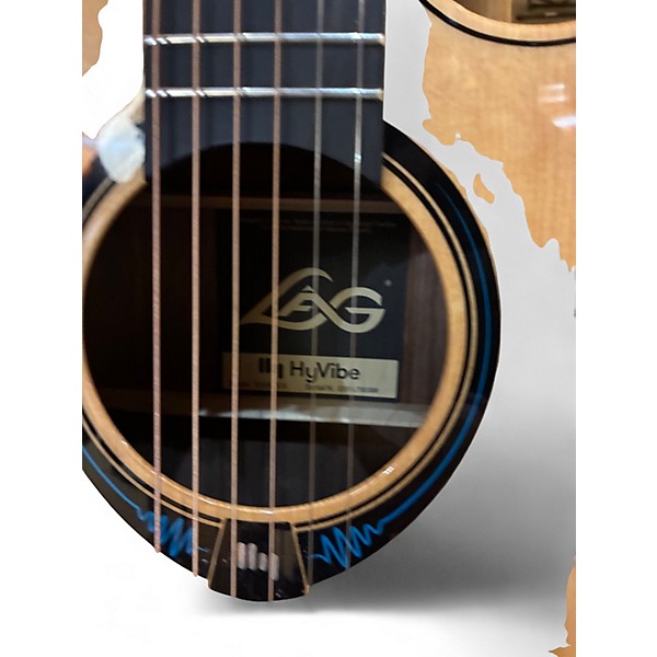 Used Lag Guitars THV30DCE Natural Acoustic Electric Guitar