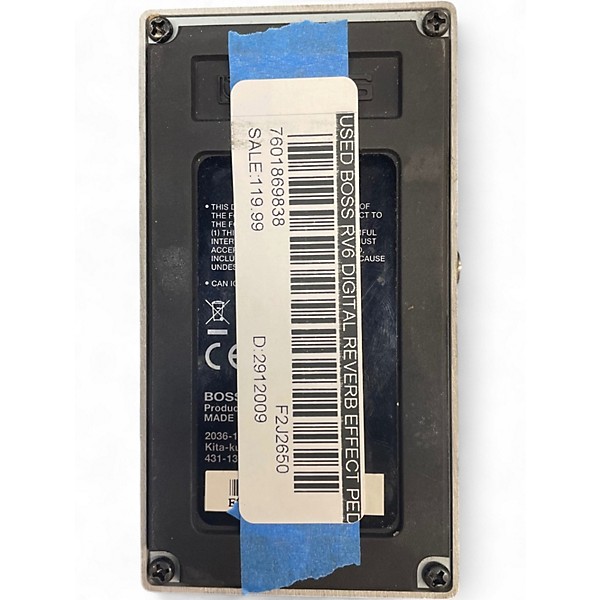 Used BOSS RV6 Digital Reverb Effect Pedal