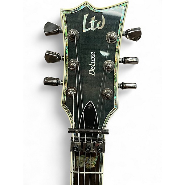 Used ESP LTD EC-1000 Deluxe Black Solid Body Electric Guitar