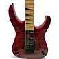 Used Jackson JS34Q Dinky Trans Red Solid Body Electric Guitar