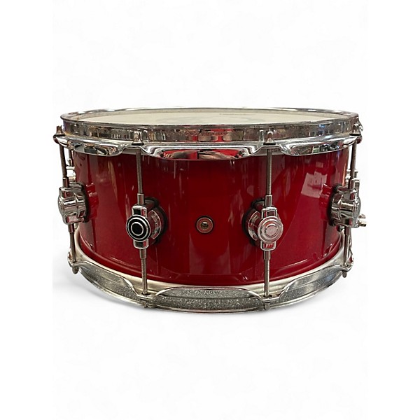 Used DW 6.5X14 Performance Series Snare Crimson Red Trans Drum