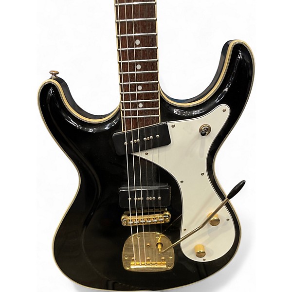 Used Eastwood SIDE JACK Black Solid Body Electric Guitar