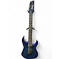 Used Ibanez GRG7221QA Trans Blue Burst Solid Body Electric Guitar thumbnail