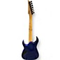Used Ibanez GRG7221QA Trans Blue Burst Solid Body Electric Guitar