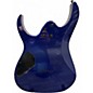 Used Ibanez GRG7221QA Trans Blue Burst Solid Body Electric Guitar