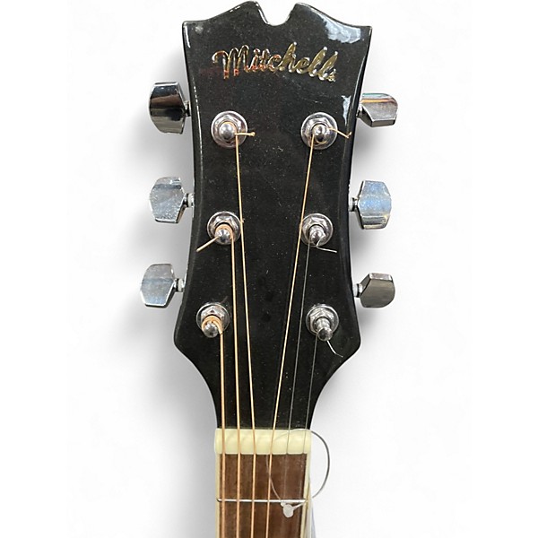 Used Mitchell 0120CEMB Black Acoustic Electric Guitar