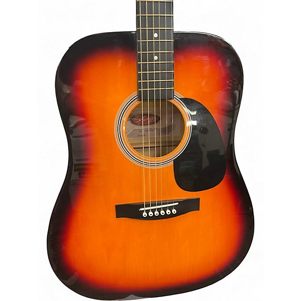 Used Stagg SW201 2 Tone Sunburst Acoustic Guitar