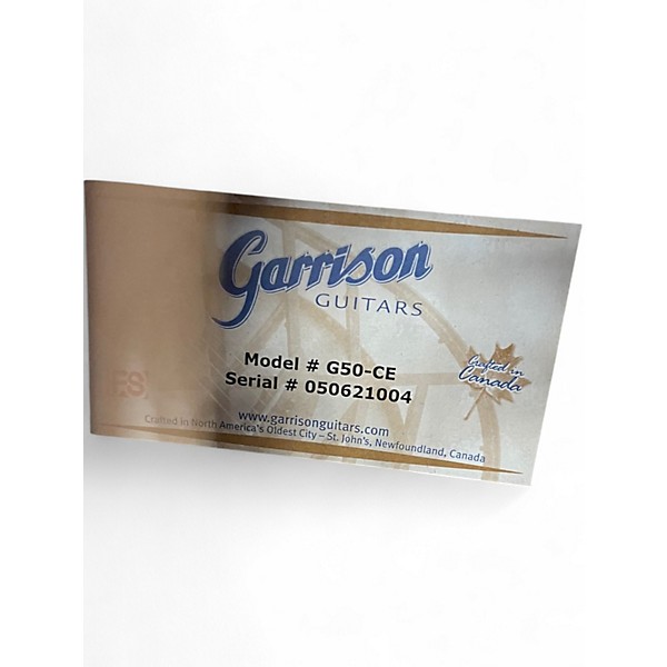 Used Garrison G50 CE Natural Acoustic Electric Guitar