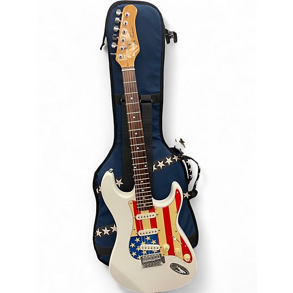 Used Jay Turser STRATOCASTER Classic White Solid Body Electric Guitar