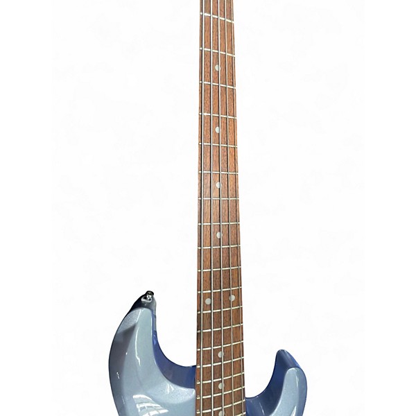 Used Sterling by Music Man Ray5 5 String BABY BLUE SPARKLE Electric Bass Guitar