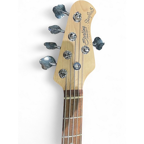 Used Sterling by Music Man Ray5 5 String BABY BLUE SPARKLE Electric Bass Guitar