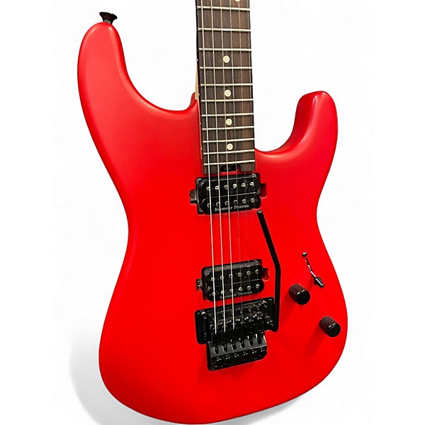 Used Charvel Pro Mod San Dimas HH FR Satin Ferrari Red Solid Body Electric Guitar