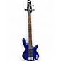 Used Ibanez GSRM20 Mikro Short Scale Blue sparkle Electric Bass Guitar thumbnail
