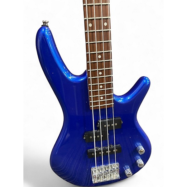 Used Ibanez GSRM20 Mikro Short Scale Blue sparkle Electric Bass Guitar