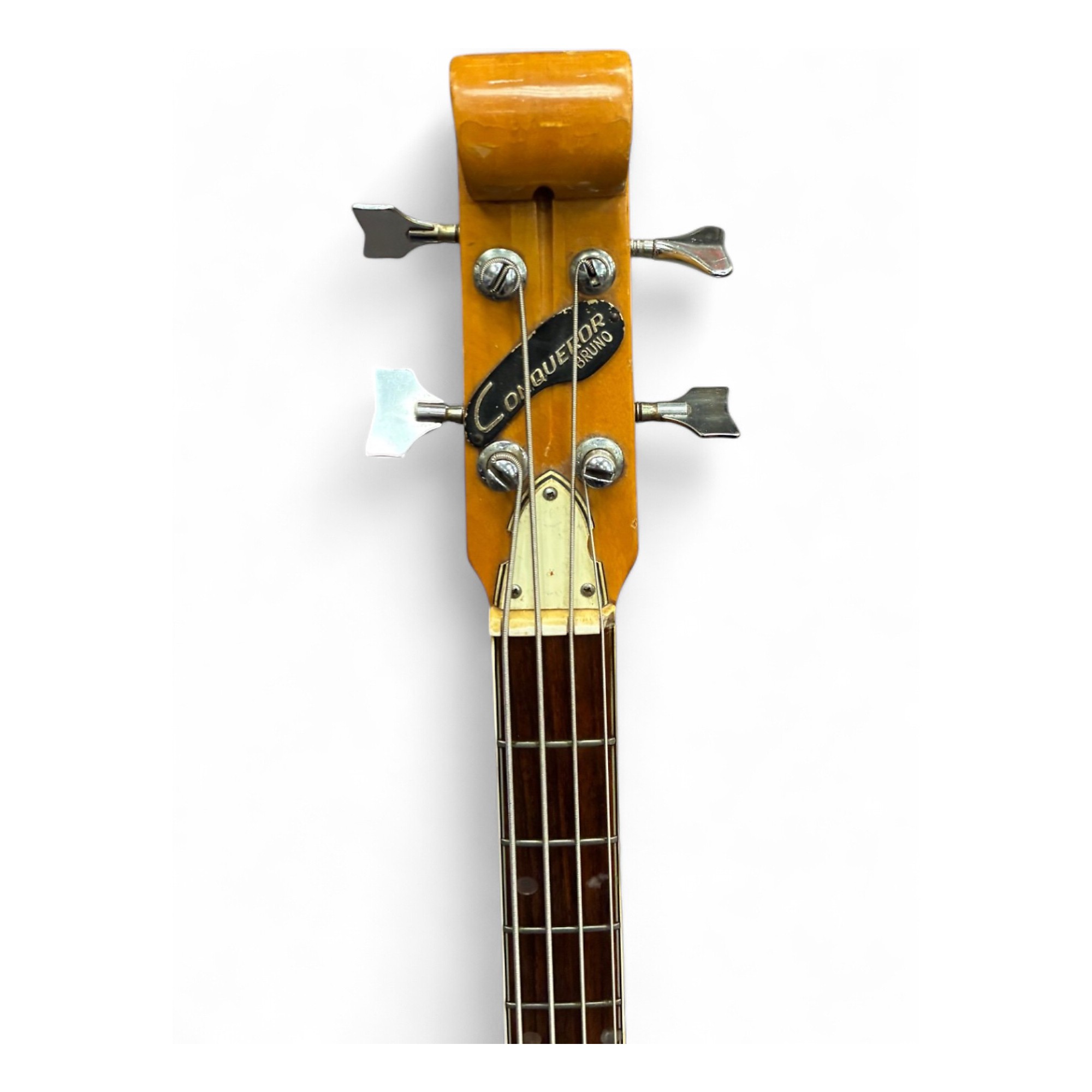 Vintage 1970 Conqueror BRUNO 3 Tone Sunburst Electric Bass Guitar